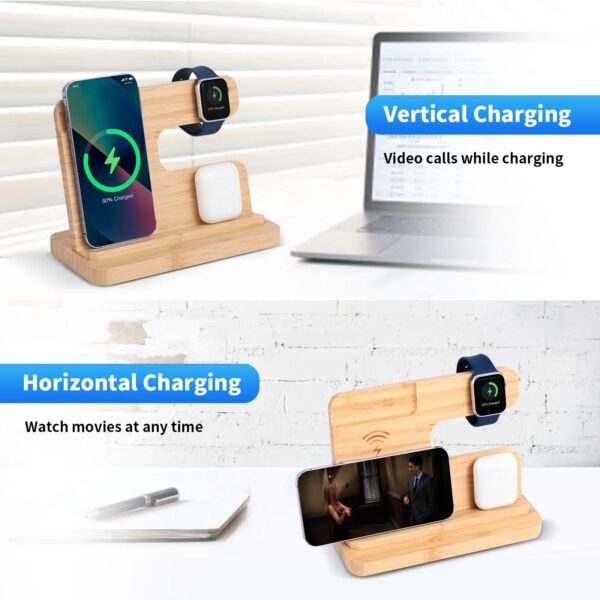 3 in 1 wireless charging dock