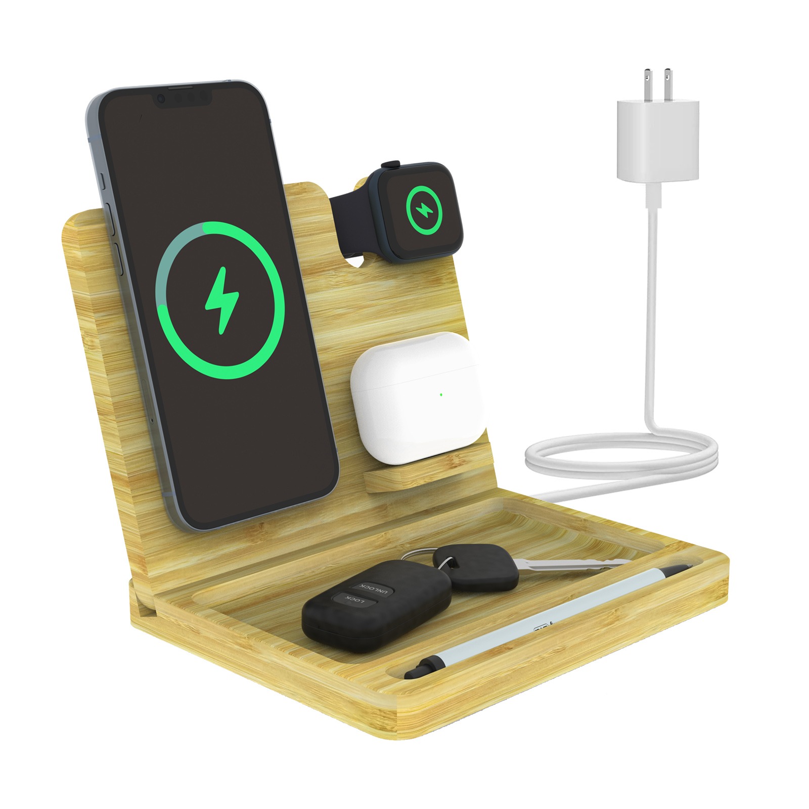Bamboo Charging Station